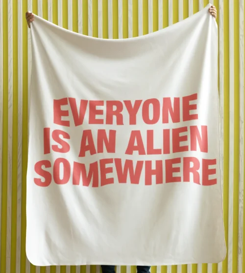 Coldplay Everyone is an Alien Somewhere Blanket #1