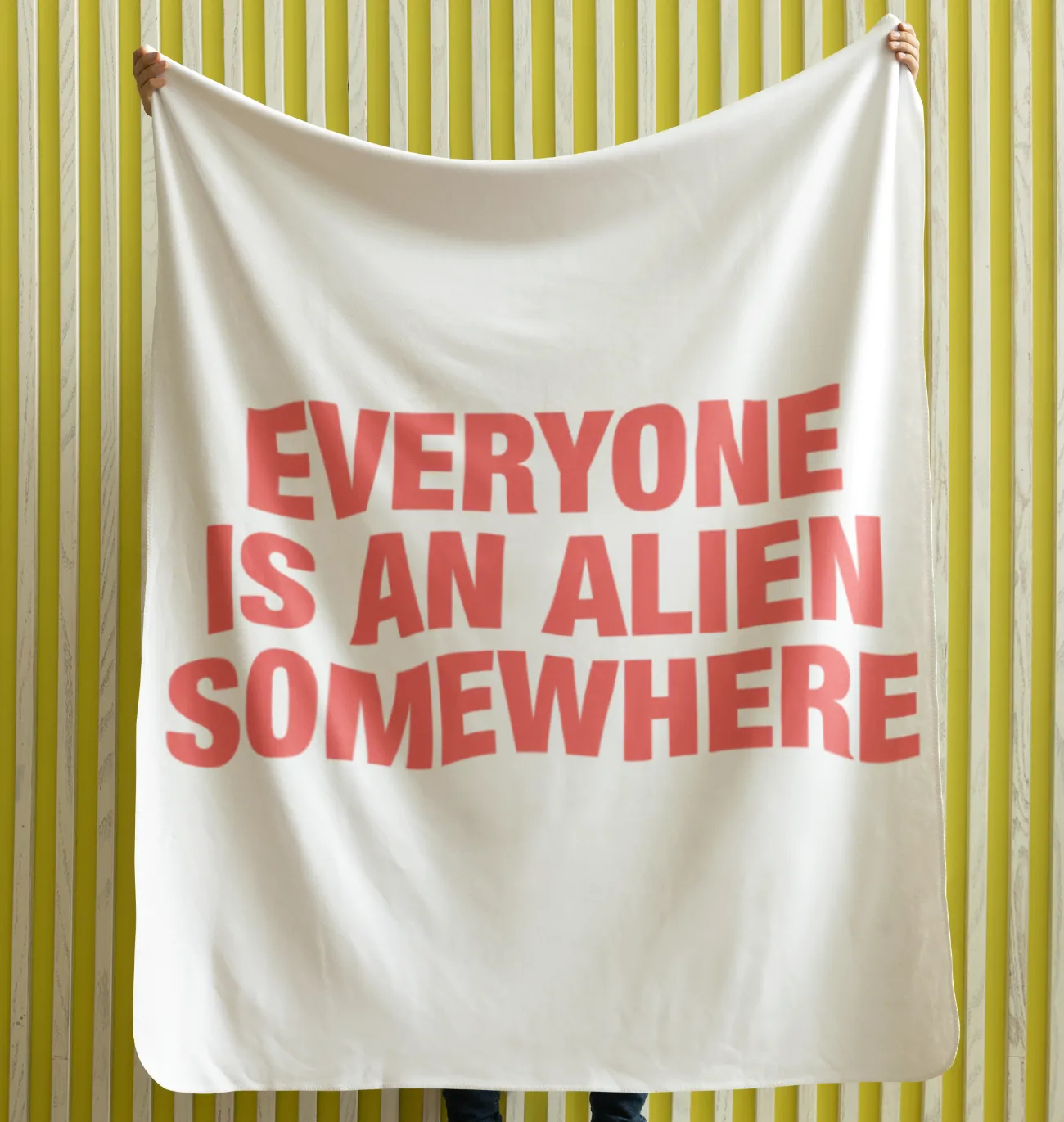 Coldplay Everyone is an Alien Somewhere Blanket #1