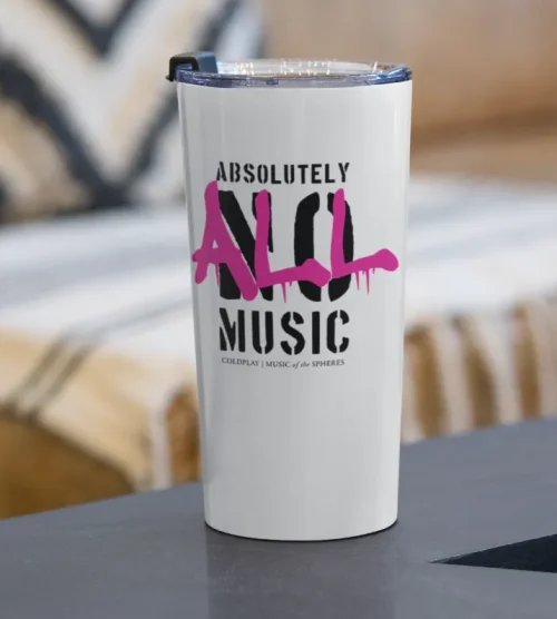 Coldplay Absolutely All Music Water Bottle #1