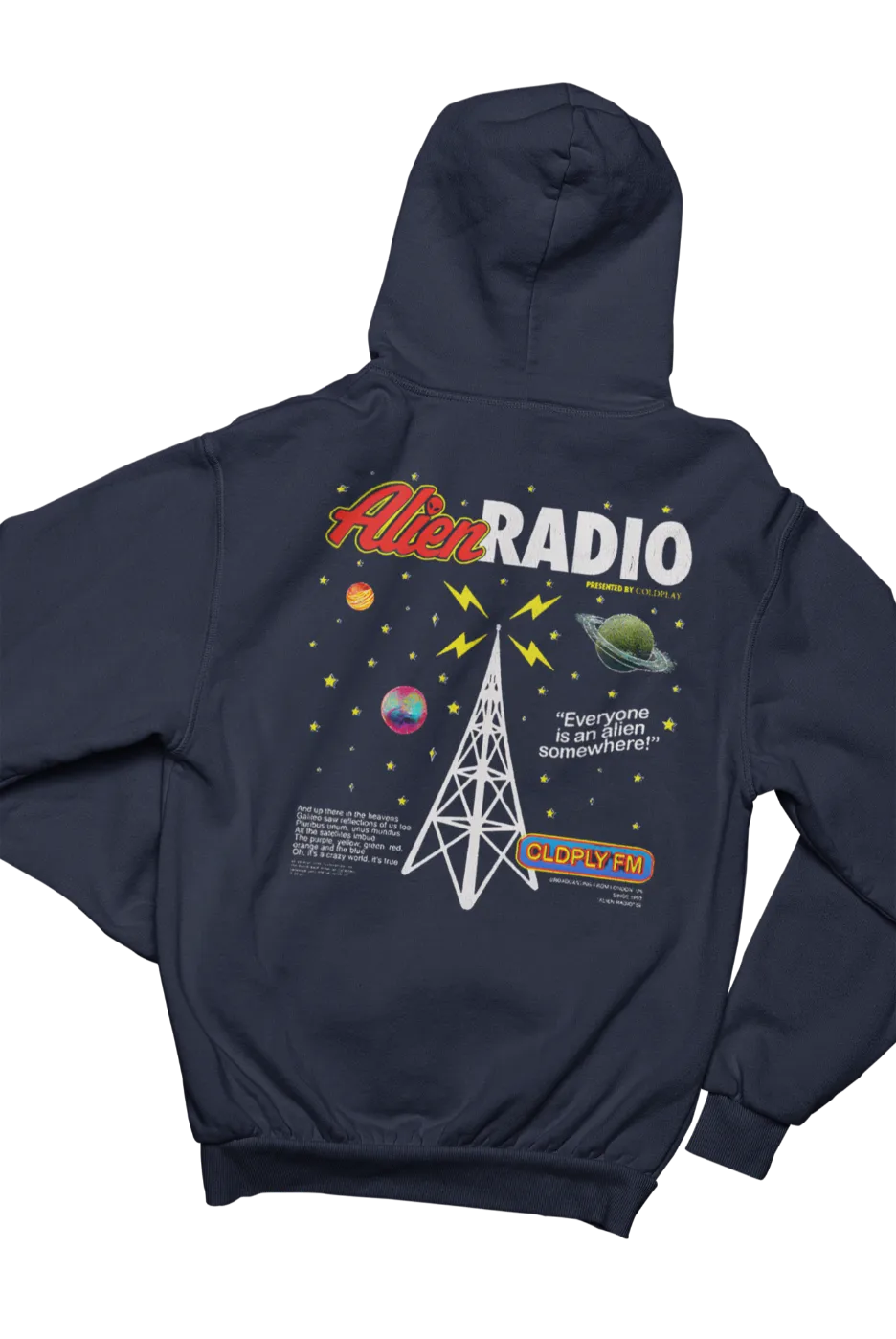 Coldplay Alien Radio Hoodie #1 - Image 5