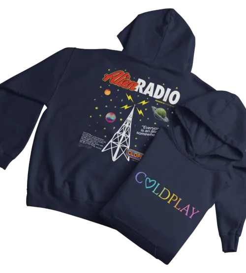 Coldplay Alien Radio Hoodie #1