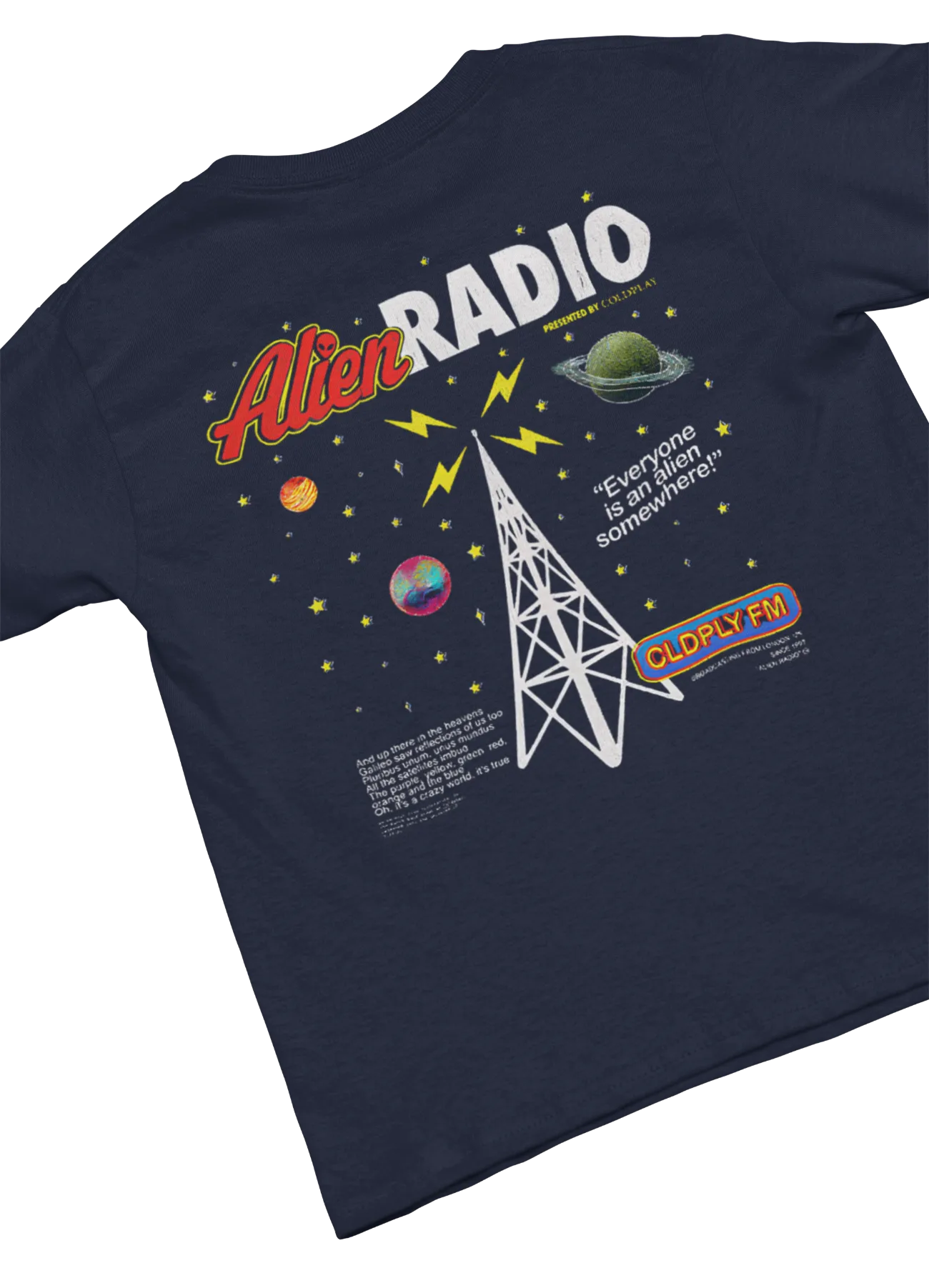 Coldplay Alien Radio T-Shirt #1 - Image 3